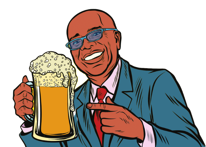 Man with beer